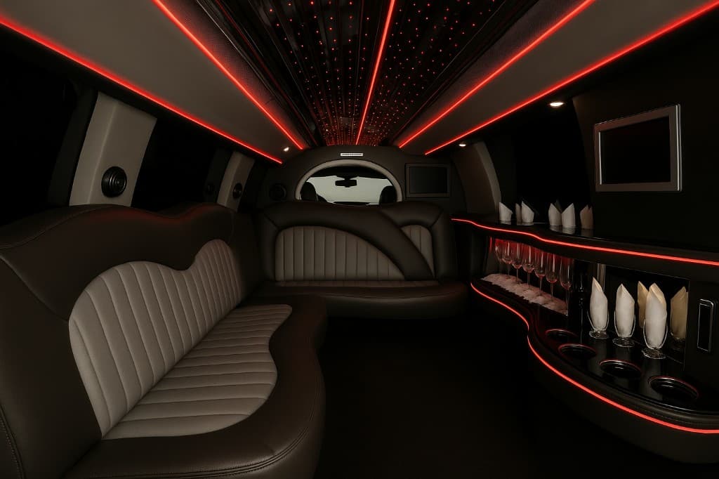 14 Passenger Limousine interior
