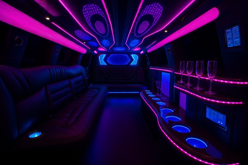 18 Passenger Limousine interior