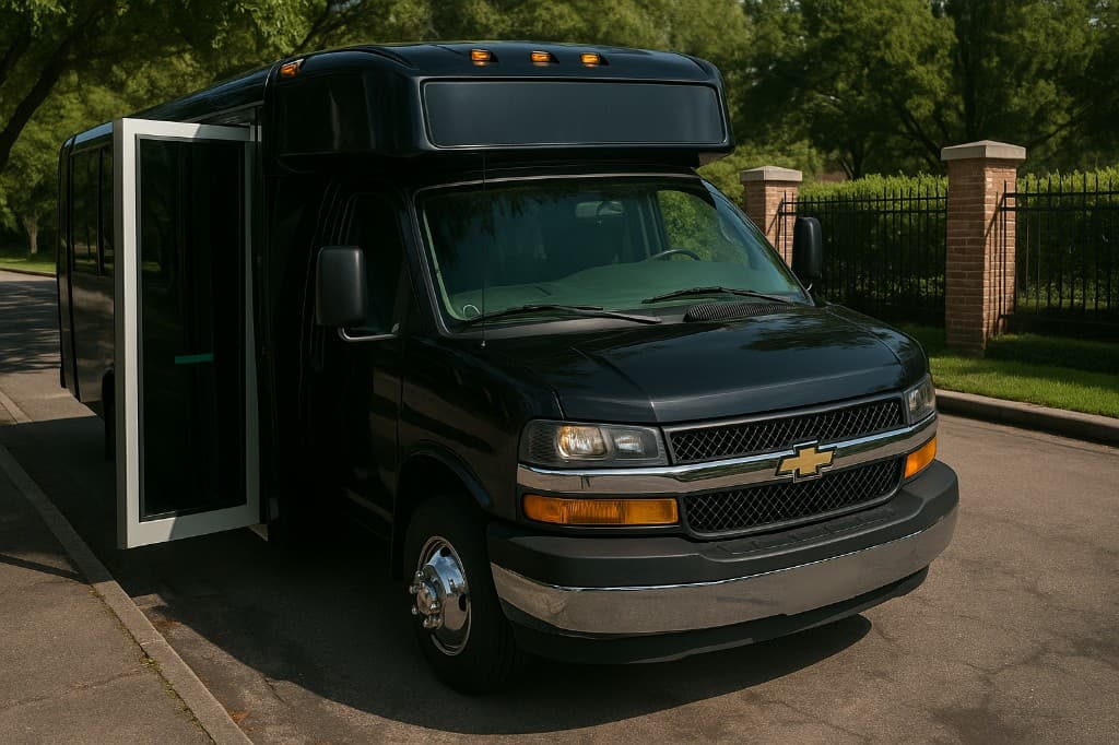 20 Passenger Party Bus exterior for graduation events