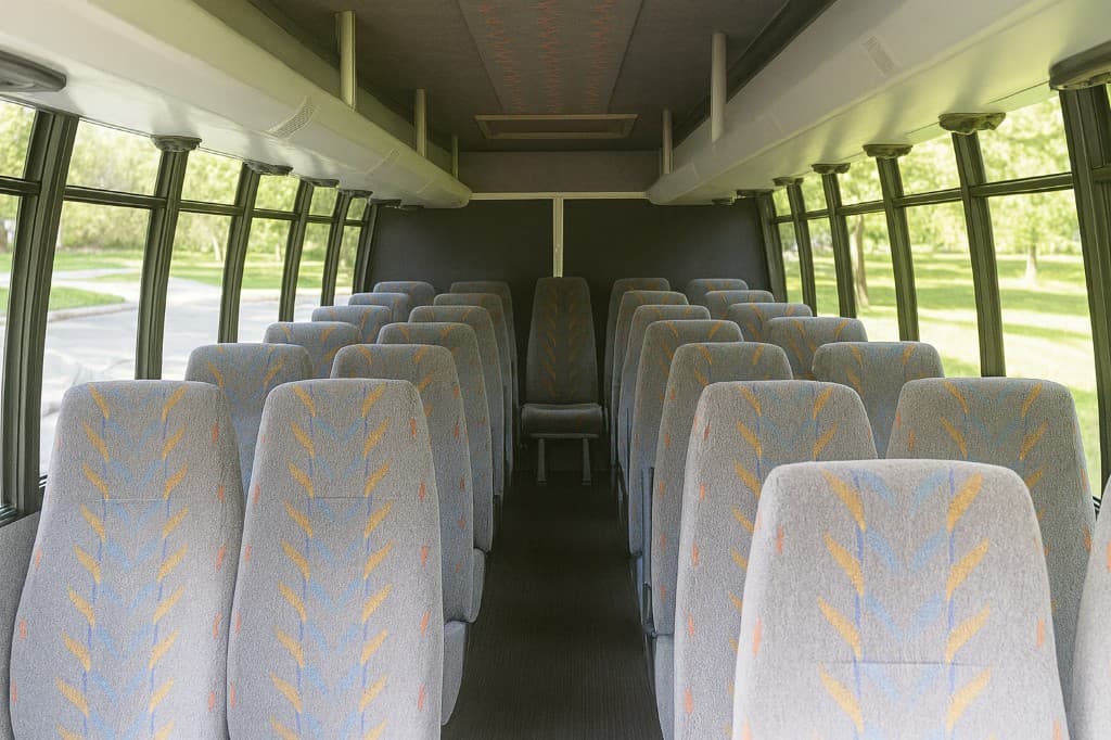 22 Passenger Coach Bus interior photo