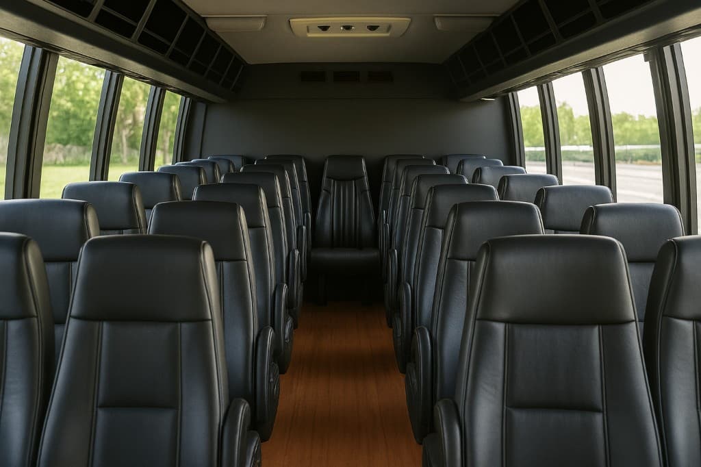 24 Passenger Coach Bus interior