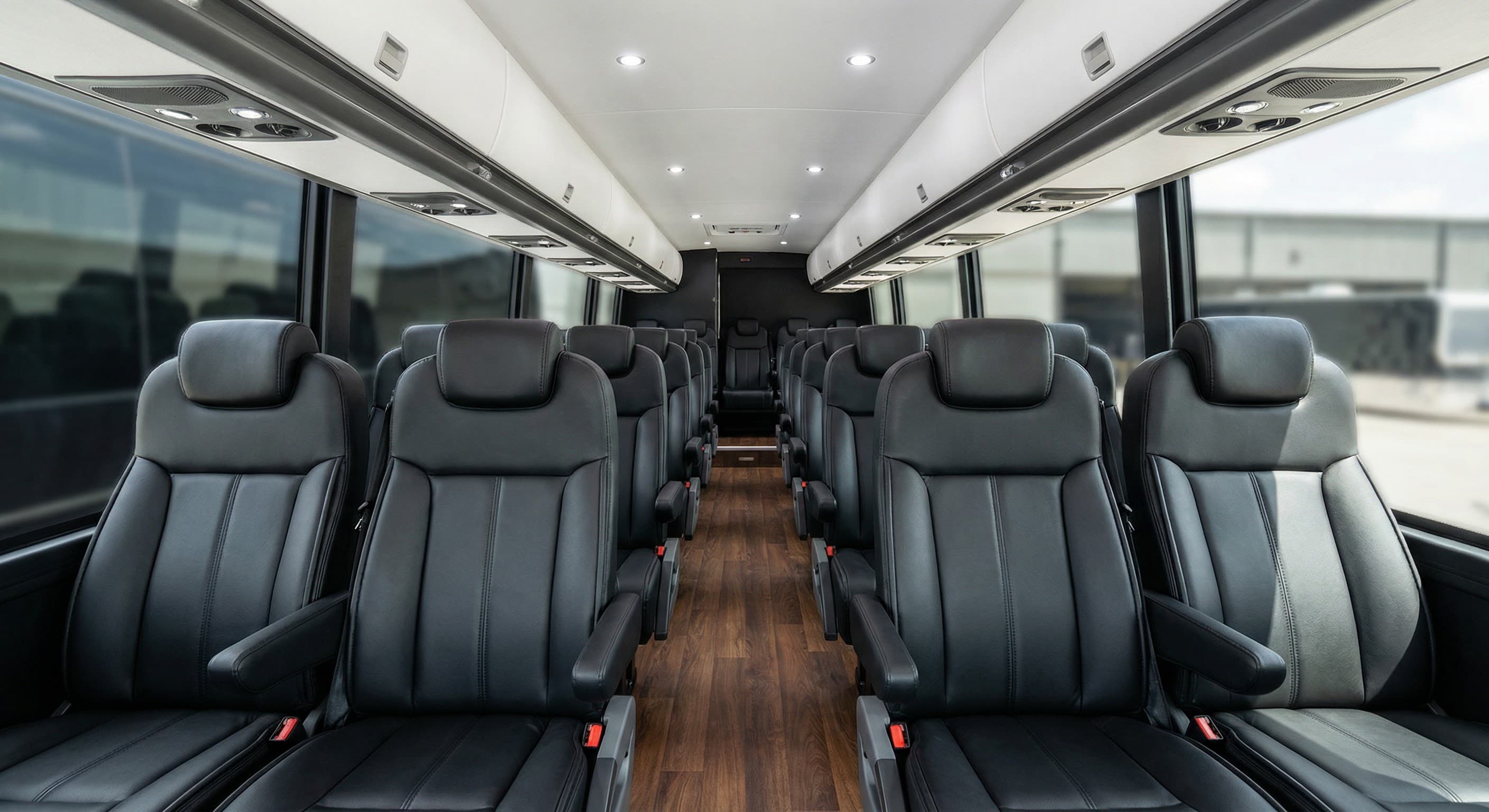 26 Passenger Coach Bus interior