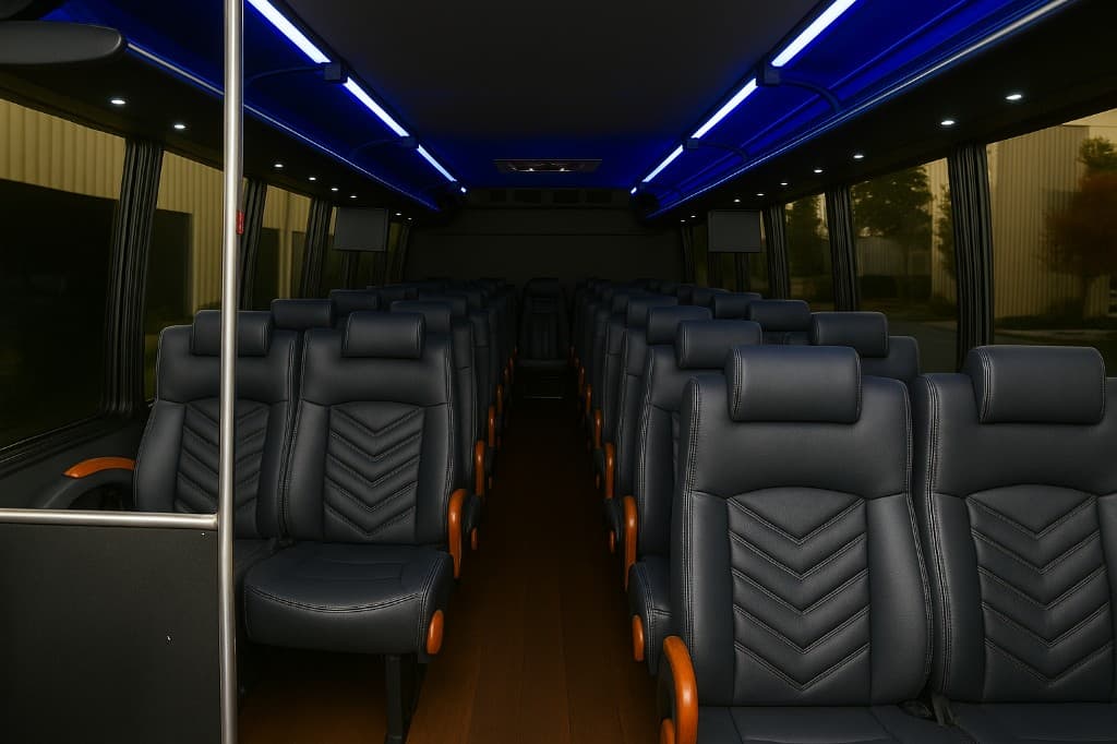 30 Passenger Coach Bus interior