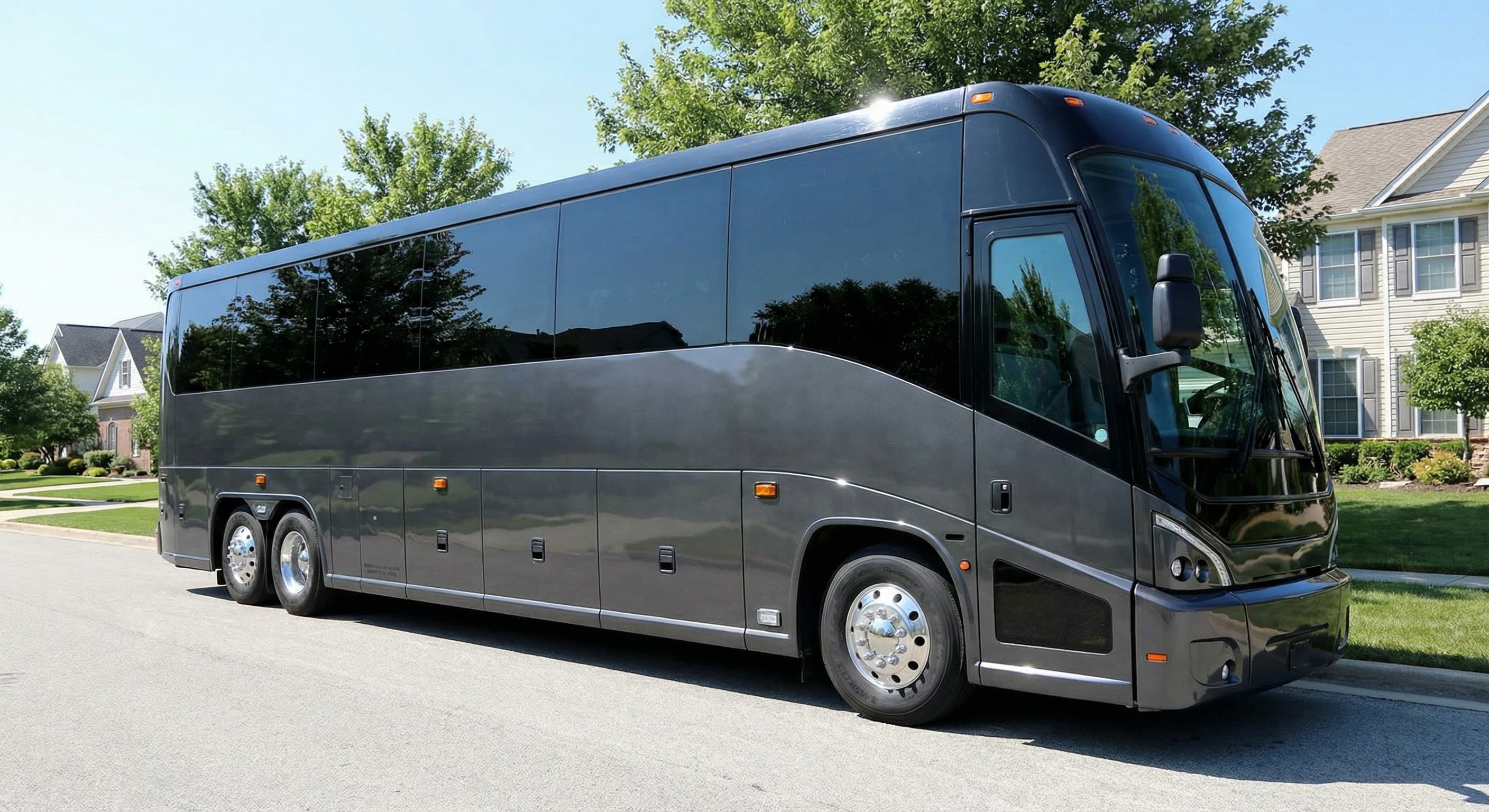 40 Passenger Coach Bus exterior for church groups events