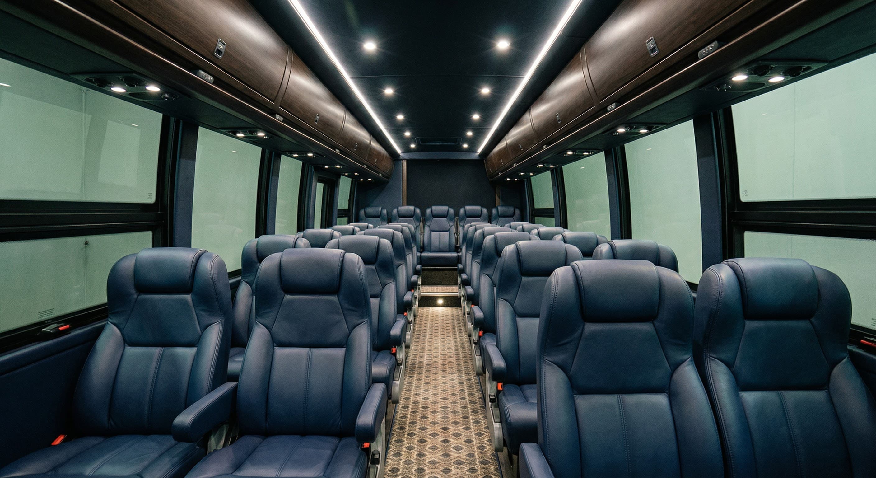 46 Passenger Coach Bus interior