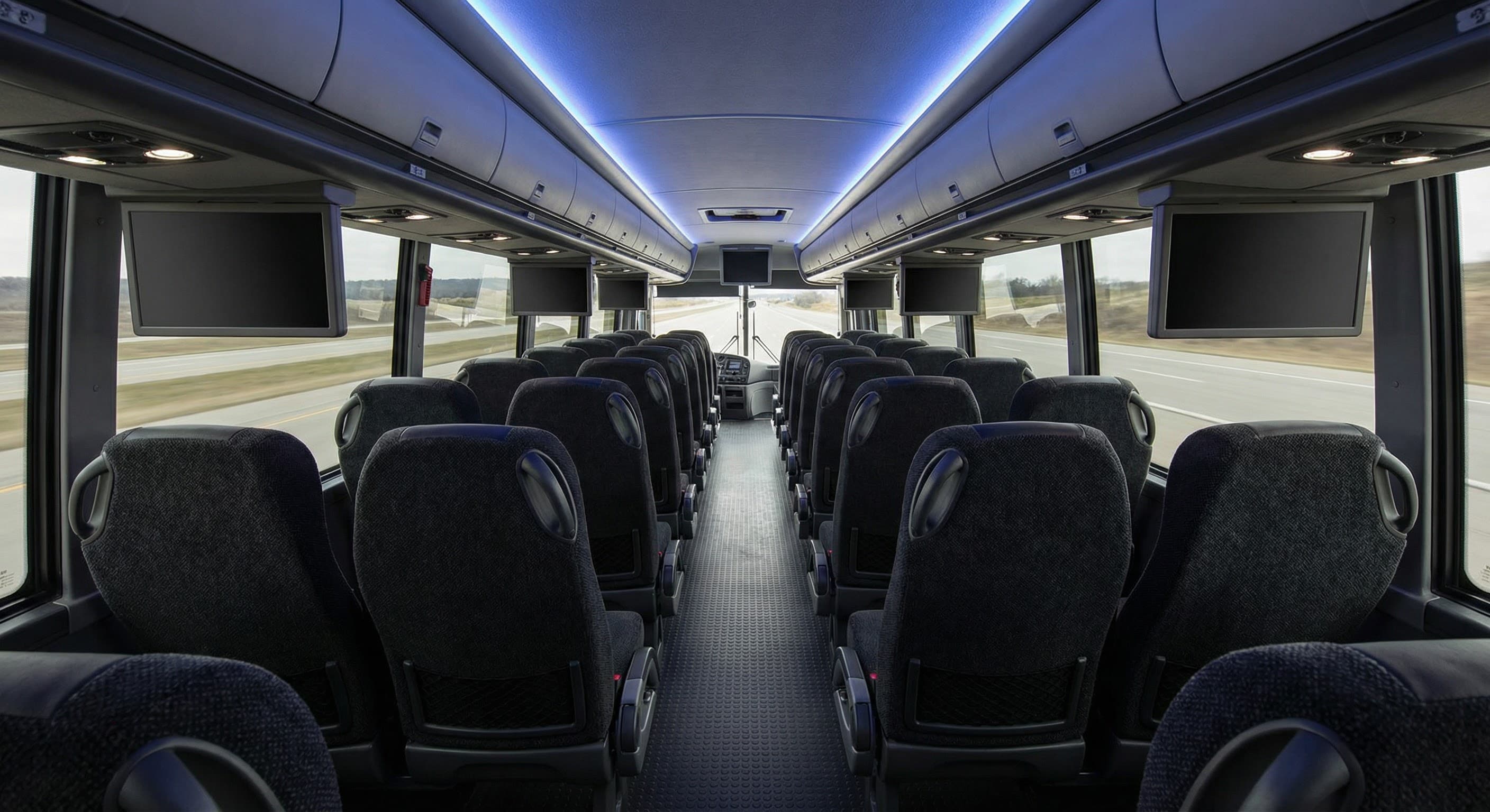 54 Passenger Coach Bus interior
